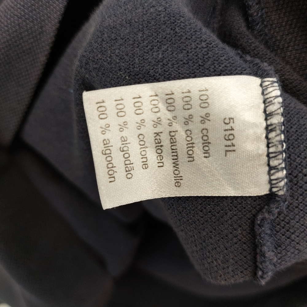 Lacoste Navy Mesh Polo Shirt - Picture 6 of 6